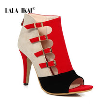 Load image into Gallery viewer, LALA IKAI Fashion Women Sandals Summer New Hot Female Fish Mouth Exposed Toe High-heeled Romanesque Ladies Shoes XWC4204-4