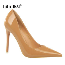 Load image into Gallery viewer, LALA IKAI Women Shallow Pump Basic Sandals Solid Colors Slip On PU High Heels Lady Sandal Femme Fashion Shoes 014C1236 -49